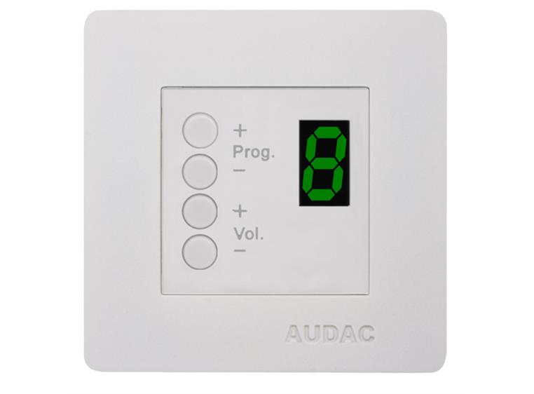 Audac DW 3020 W - 8-zone Wall Panel Controller white for AUR
